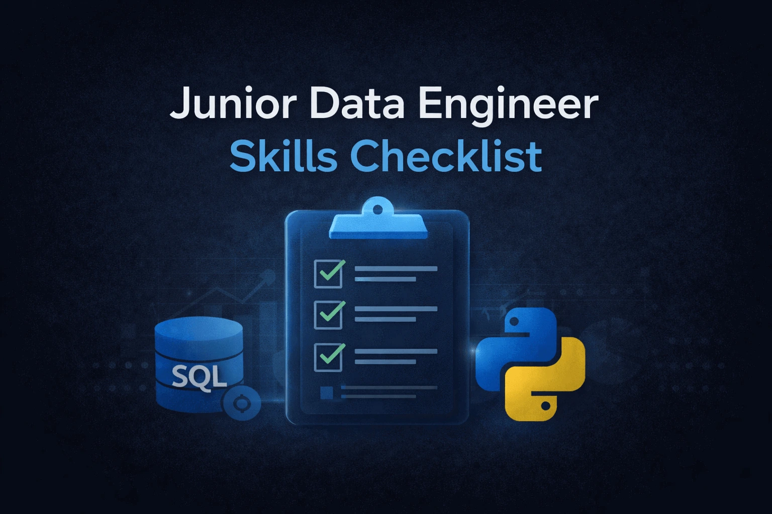 Junior Data Engineer Skills Checklist